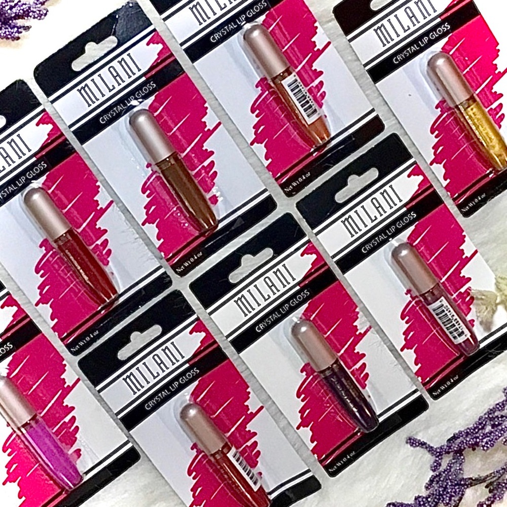Bundle of 8 New Milani Makeup Crystal Lip Gloss - Picture 2 of 10